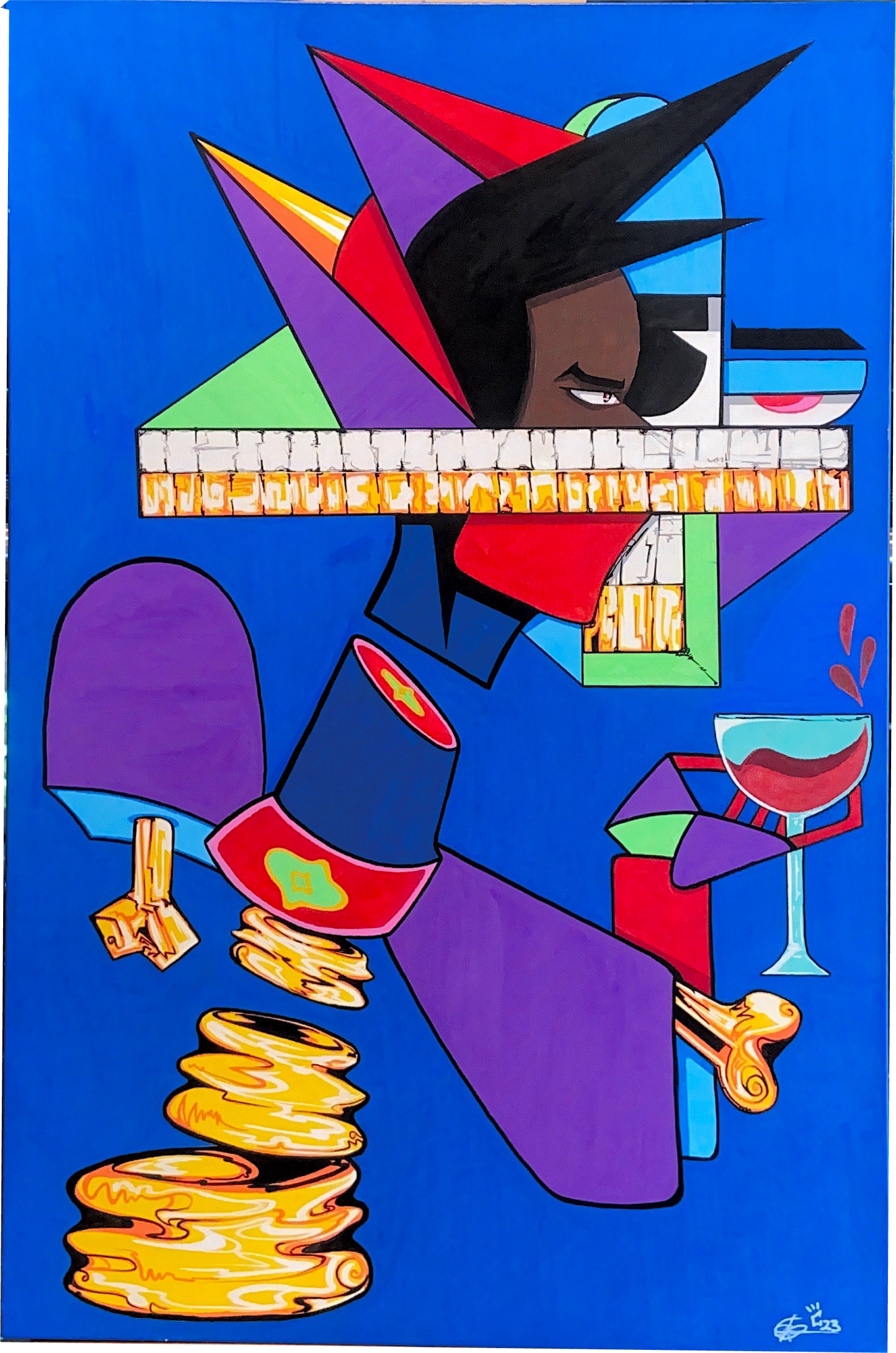 "MY CUP RUNNETH OVER / P$ALM 23:5" (2023)